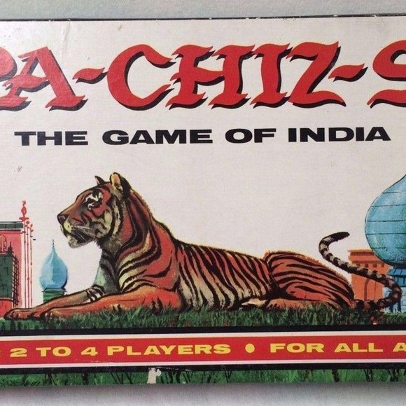 PACHISI Board Game - Classic Game of India Vtg 60s Family Game a.k.a. PARCHEESI - Picture 3 of 6